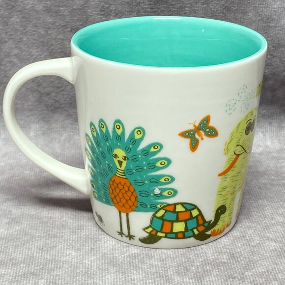 Starbucks 2008 New Bone China Coffee Mug With Colorful Animal Design 10oz - Picture 4 of 11